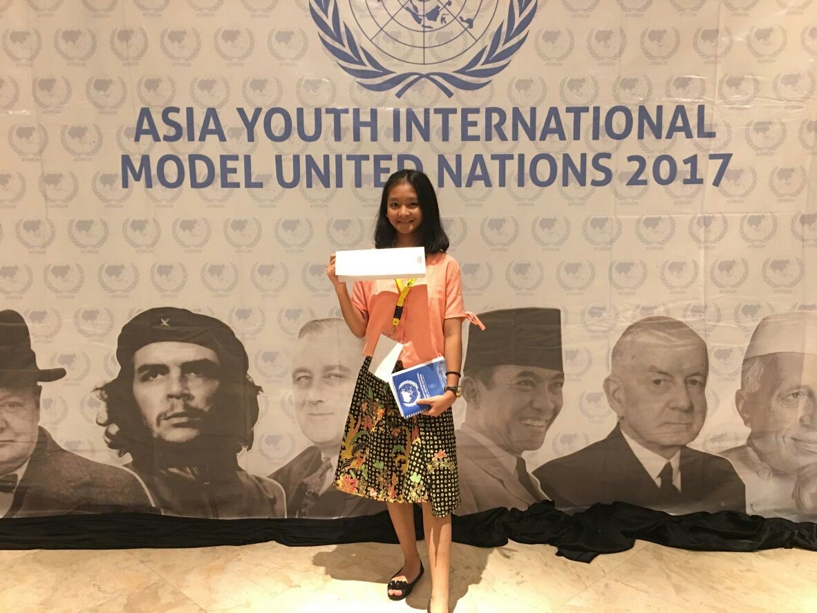 Siswi SMAN 1 Purbalingga Ikuti Asia Youth International Model United Nations 2017