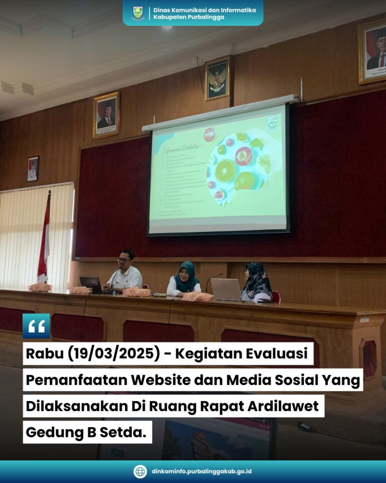 Kegiatan Evaluasi Pemanfaatan Website dan Media Sosial