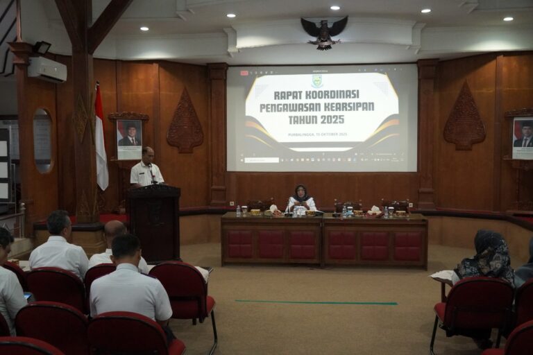 Dinkominfo Liput Rakor Pengawasan Kearsipan Kab. Purbalingga